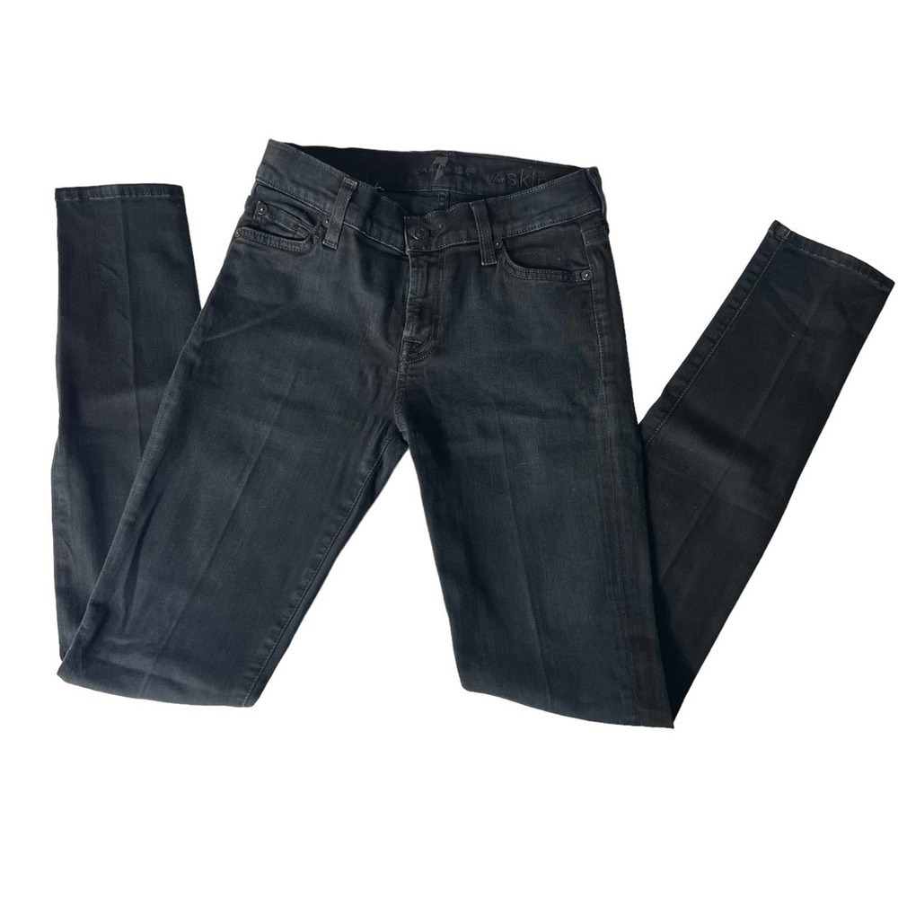 7 For All Mankind The Skinny Jeans Black